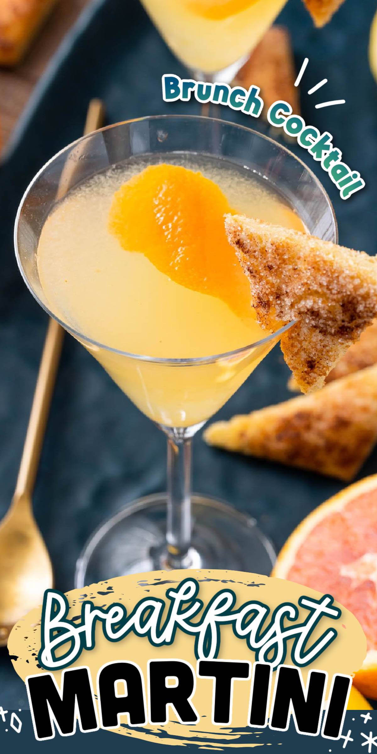 This Breakfast Martini is the perfect sipping cocktail that's sweet and citrusy while also being beautiful balanced and flavorful!  via @sugarandsoulco