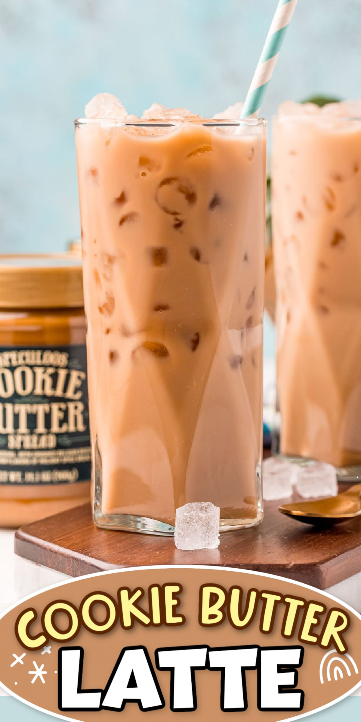 This Cookie Butter Latte is another Starbucks Secret Menu recipe taking TikTok by storm! It's sweet, creamy, and tastes just like Trader Joe's Speculoos Cookie Butter! via @sugarandsoulco