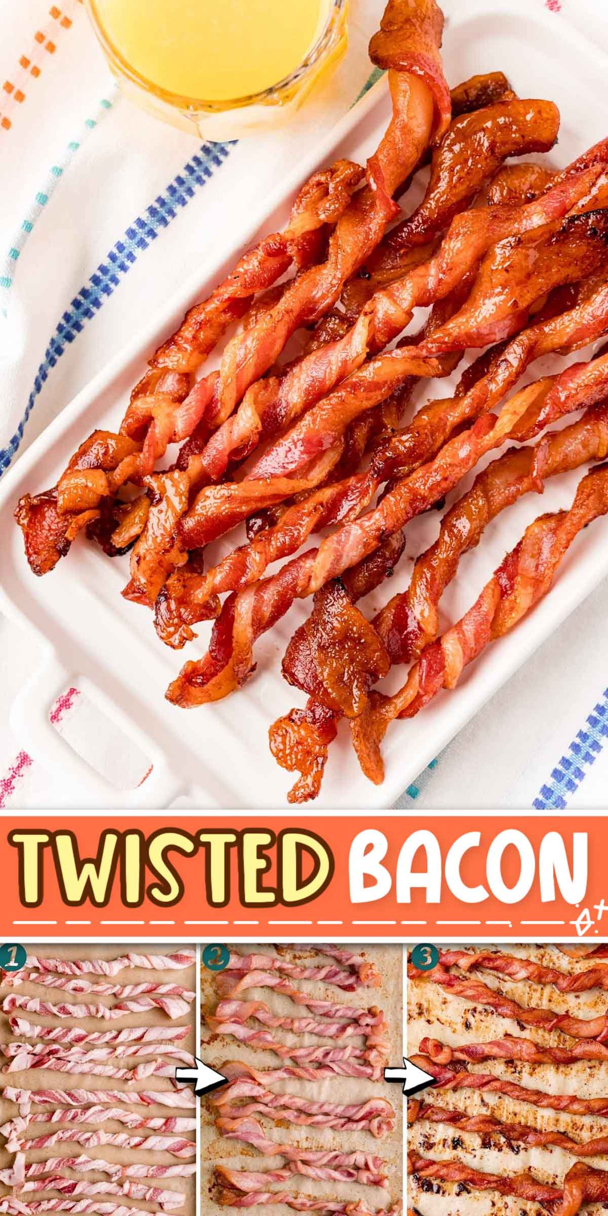 Twisted Bacon is taking over the internet as the BEST method for cooking bacon - it's the perfect mix of soft and crispy! This viral TikTok trend is so easy to make and everyone will love how delicious and juicy it is! via @sugarandsoulco