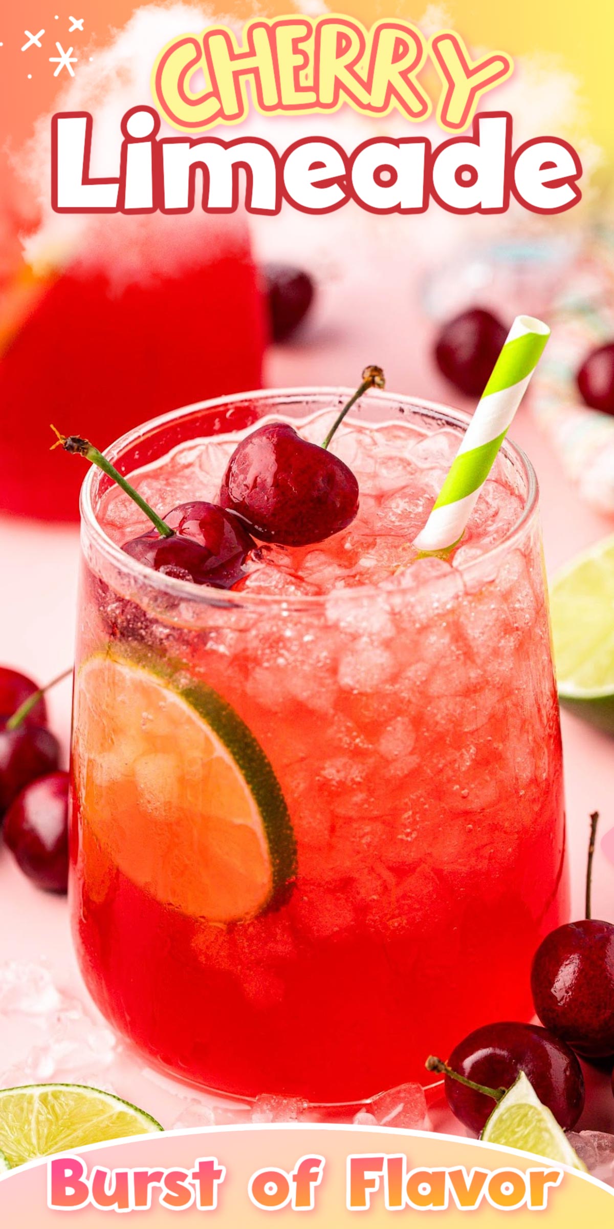 One of Sonic's most popular drinks can now be made at home thanks to this Cherry Limeade Sonic Copycat Recipe! This Cherry Limeade is made with a homemade ingredient that delivers the BEST burst of flavor, making it a complete knock-out drink you'll want to sip all Summer long! via @sugarandsoulco