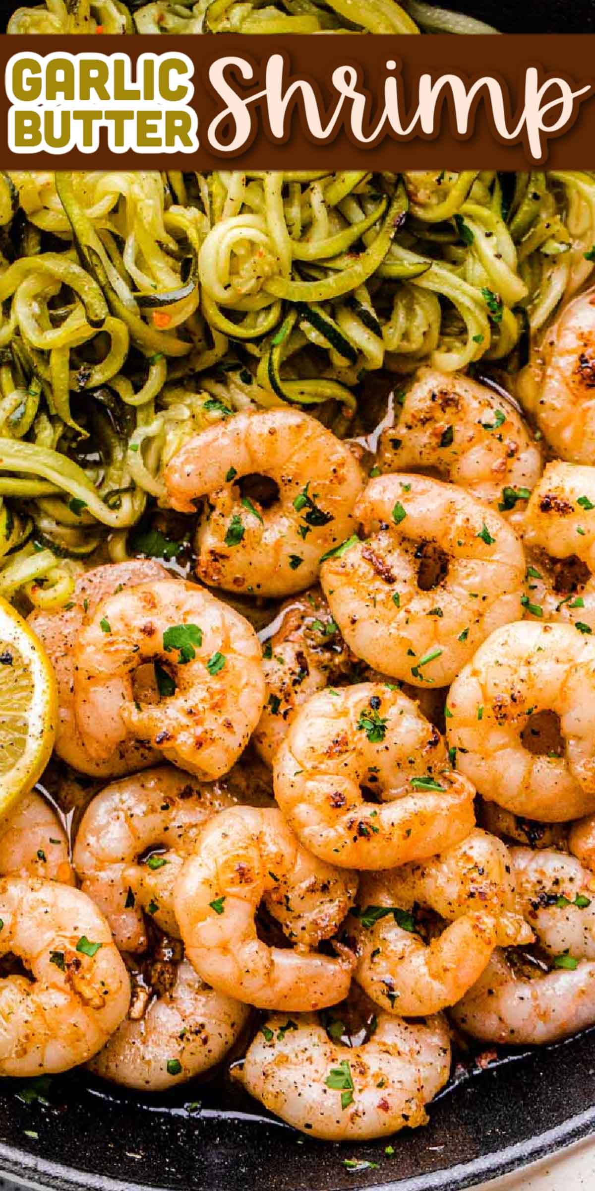 Lemon Garlic Butter Shrimp with Zucchini Noodles is an easy recipe that’s cooked in just one pan and packed with fresh flavors! Break up your dinner routine by adding in this quick, healthy option that’s ready in just 20 minutes to your meal plan! via @sugarandsoulco