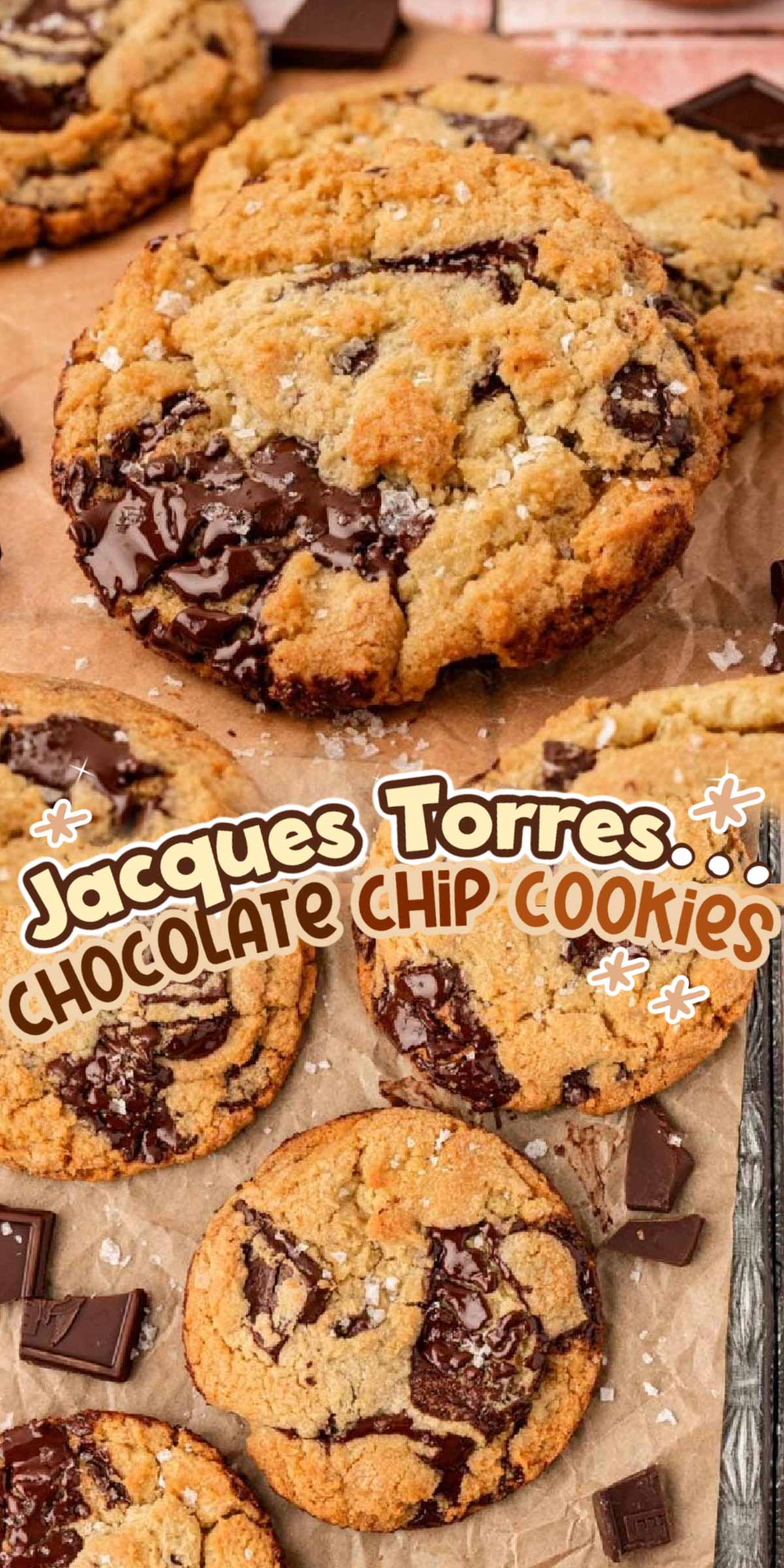 These are the very best Jacques Torres Chocolate Chip Cookies you can make at home; I tested FOUR different chocolates in this recipe so you didn't have to!  via @sugarandsoulco