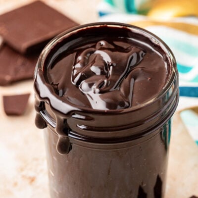 Hot fudge in a jar.