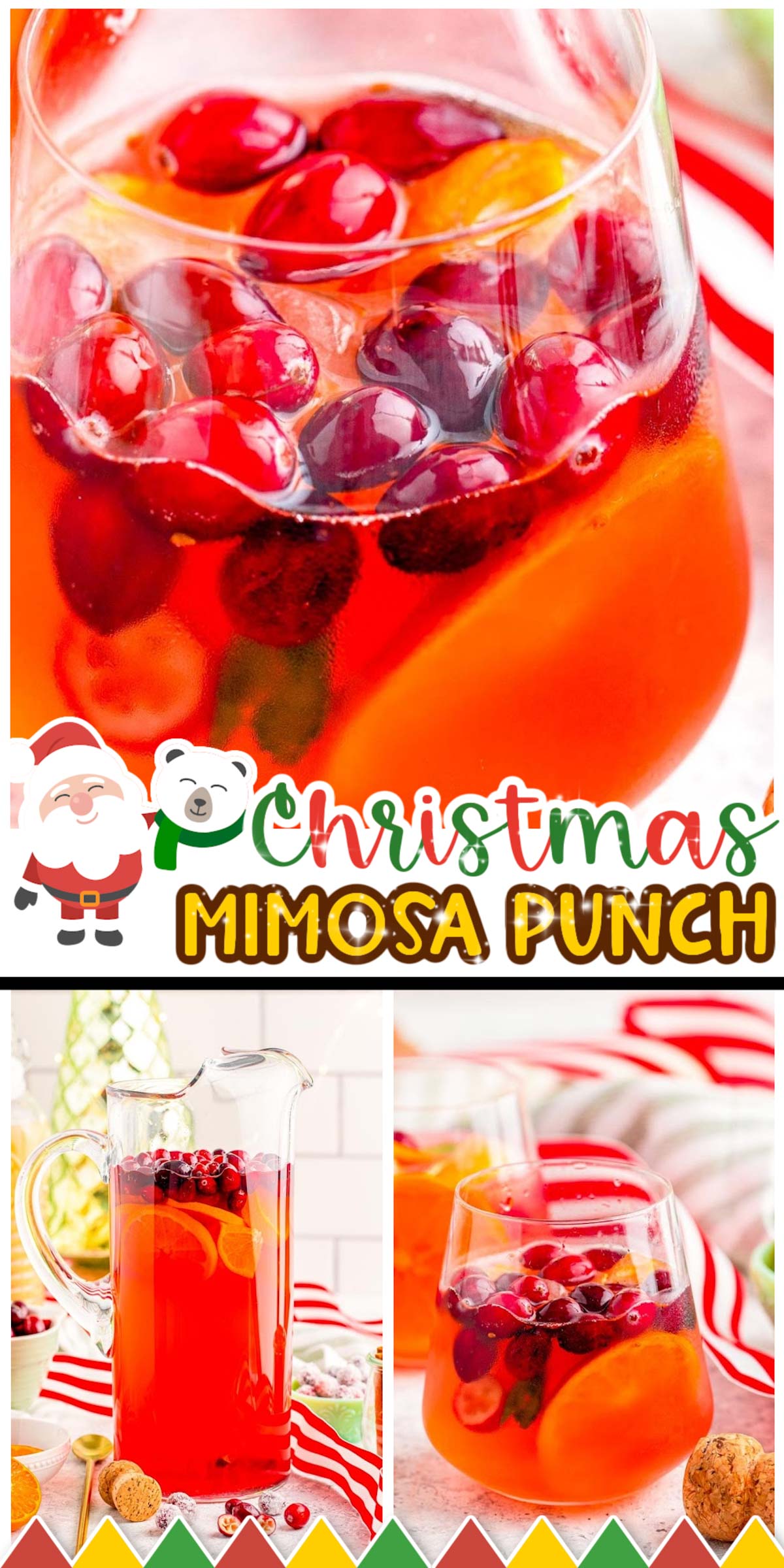 If you're looking for a deliciously easy drink recipe for the upcoming holiday season then this Christmas Mimosa Punch is exactly what you are looking for. It's fruity, easy, and serves a bunch so it's perfect for a Christmas brunch. via @sugarandsoulco