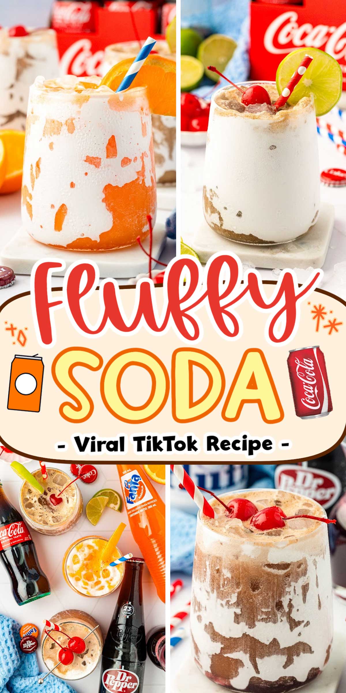 Grab a sip of this TikTok Viral Fluffy Soda that’s been taking the internet by storm with close to 4 million people going crazy for it! It combines just three easy ingredients over ice in 5 minutes or less for a sweet, fizzy drink that’s incredibly satisfying! via @sugarandsoulco